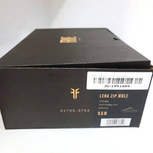 FRYE Lena Zip Up Mules Slip-On Sneakers in Grigio Gray Suede Color - Picture 10 of 10